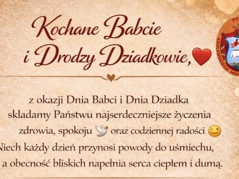 Życzenia na Dzień Babci i Dziadka - 2026